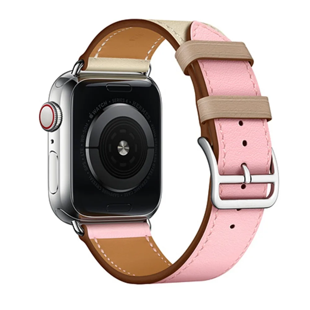 Один тур для Apple watch ремешок 42 мм 38 iWatch 4 группа 44 40 кожаный часов Браслет 3 21
