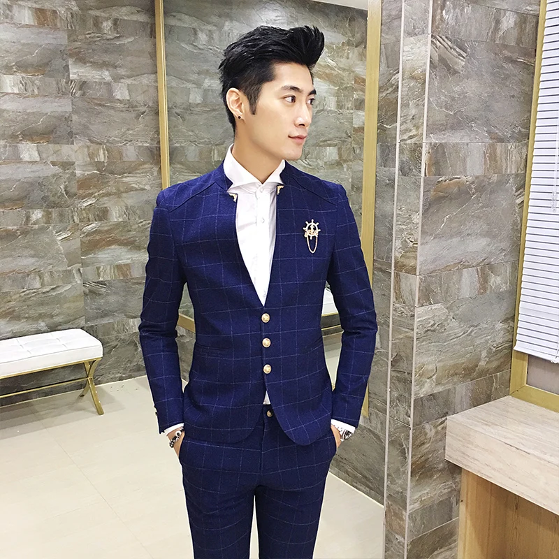 

Fashion High-End Men's Blazers Coats Classic Business Wedding Grooms Dress Male Suit Jackets Slim and Elegant Jacket Men