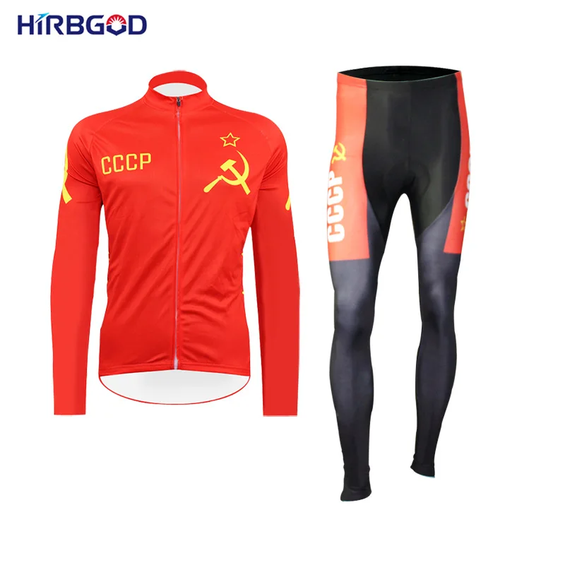 Мужской комплект одежды для велоспорта HIRBGOD дышащая велосипедная одежда с
