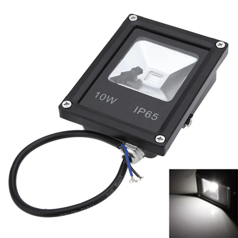 Ultrathin 10W flood light for outdoor 85-265V LED Floodlight IP65 Waterproof garden lamp RGB spotlight reflector project | Освещение