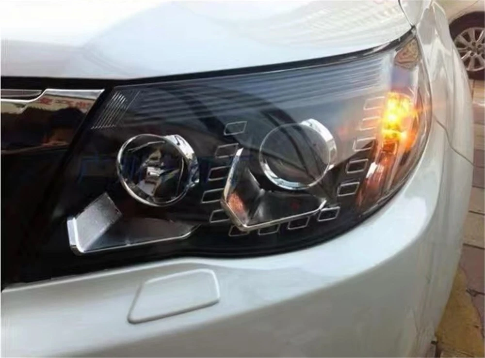 Стайлинга автомобилей фара для Subaru Forester фары 2008 2009 2010 2011 2012 светодиодный DRL Hid