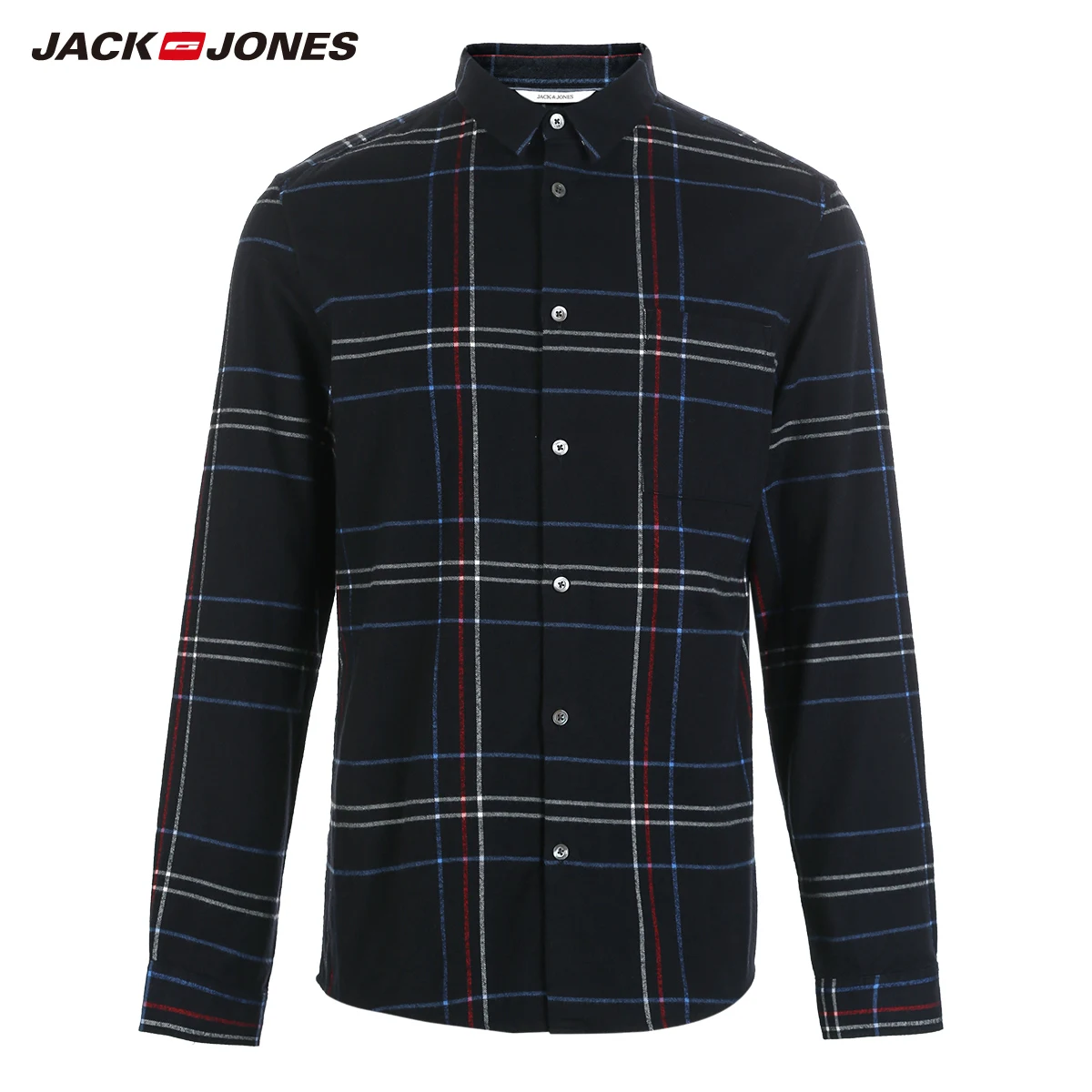 JackJones мужская летняя рубашка в клетку E | 217305566|Повседневные рубашки|