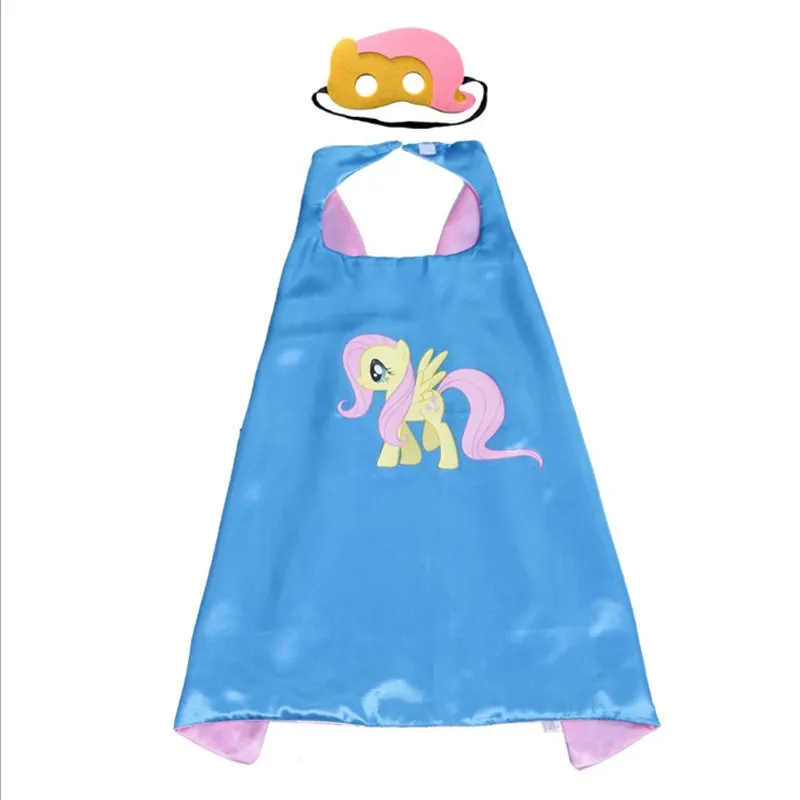 Рождество Хэллоуин мои дети Девушки Little Pony Костюмы для косплея мыс с масками на