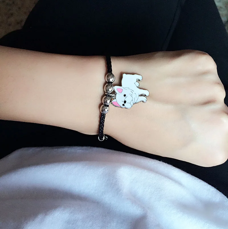 Оптовая продажа Лидер продаж бульдог Цепочки и ожерелья Pet любовник лапы печати