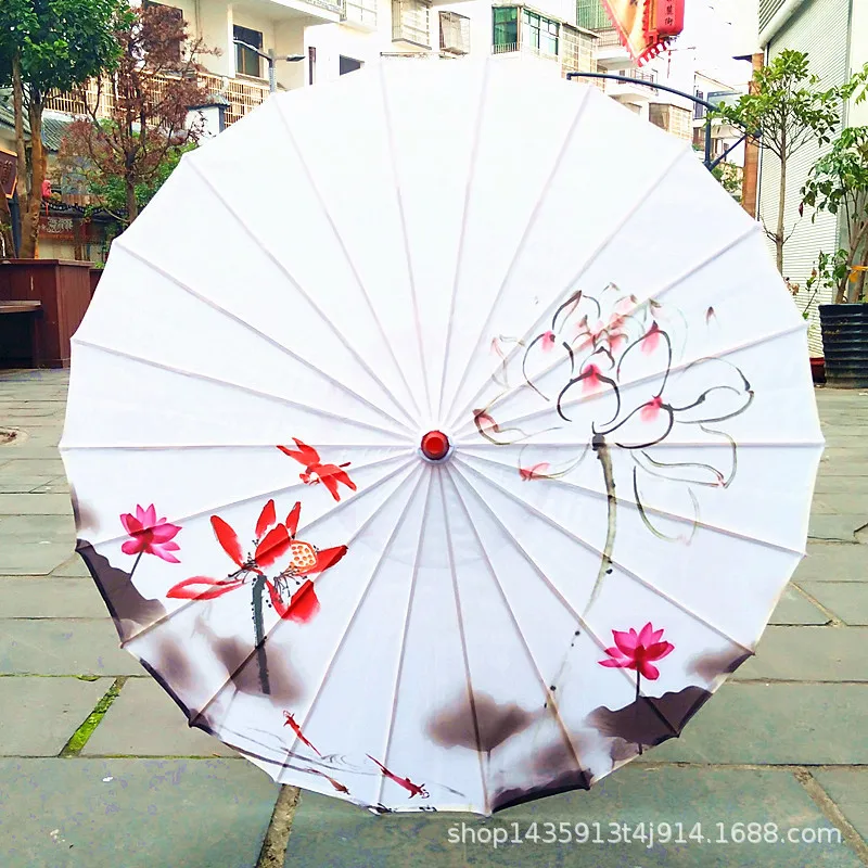 Японский Зонт от дождя женский Шелковый танцевальный зонт винтажный костюм