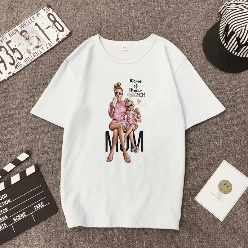 Женская футболка Super Mom на день матери белая Милая в стиле Харадзюку Новое