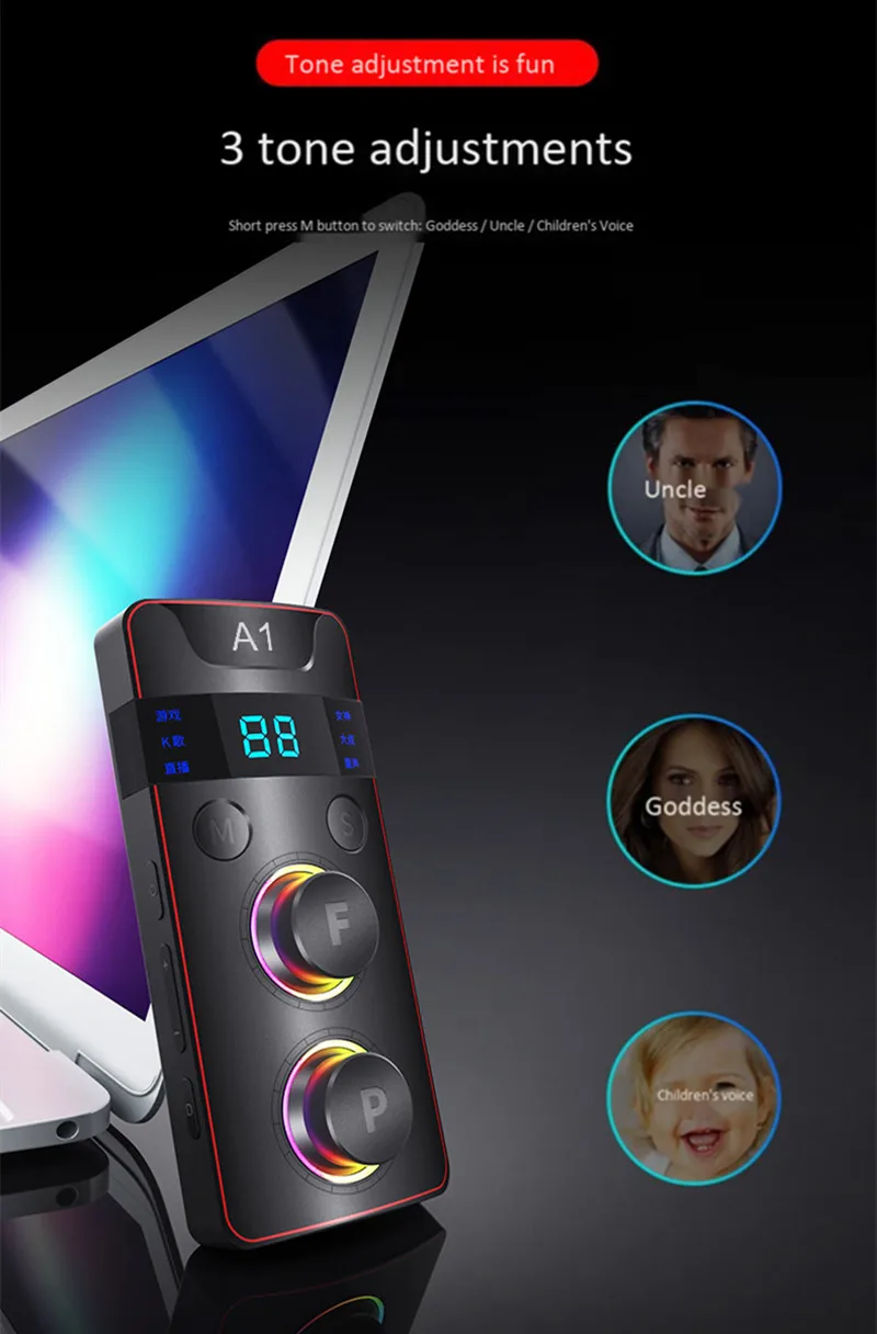 Универсальная звуковая карта, набор, мобильный телефон, bluetooth, компьютер, караоке, микрофон, K песня, посвященная Android iOS, аудио Кондиционер