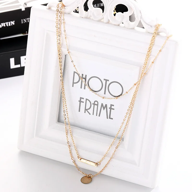 Женское модное ювелирное ожерелье 1 шт. многослойное с монеткой в европейском