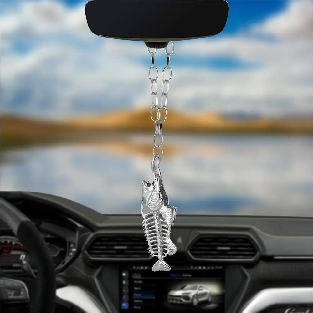 

Автомобильный Кулон Love Catch the Fish, висячие украшения, автомобильные зеркальные подвески заднего вида, аксессуары, подарки