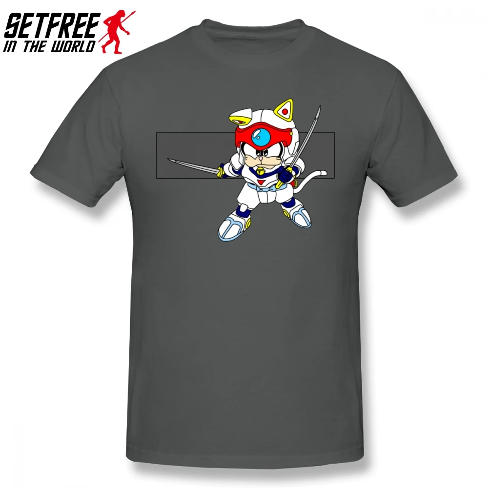 Мужская футболка Speedy Samurai Pizza Cats хлопковая Футболка с круглым вырезом и коротким