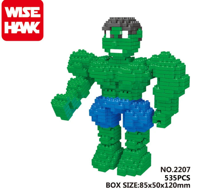 Оптовая Avenger wisehawk Блоки DIY Строительные Игрушки Пластиковые Микро Алмазные