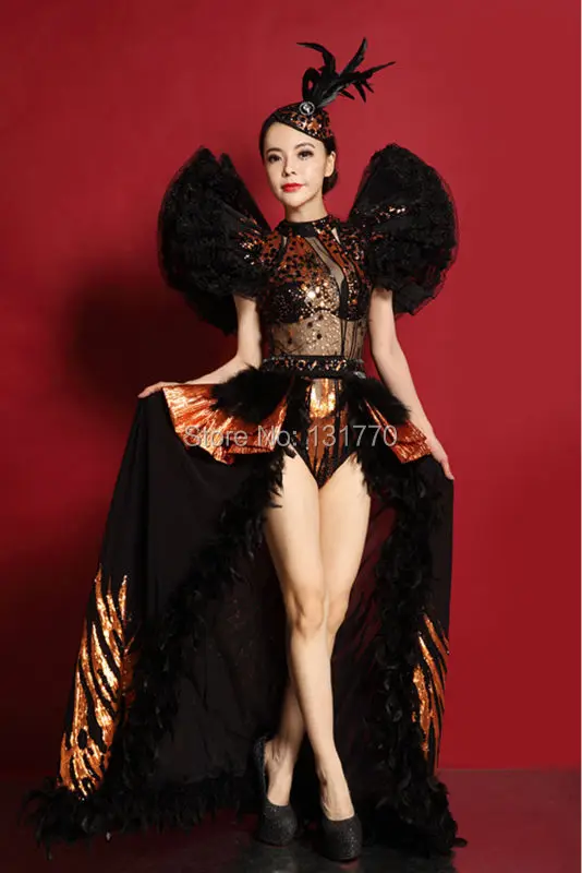 Новинка 2015 модный стиль черный сексуальный женский трико с блестками Женское