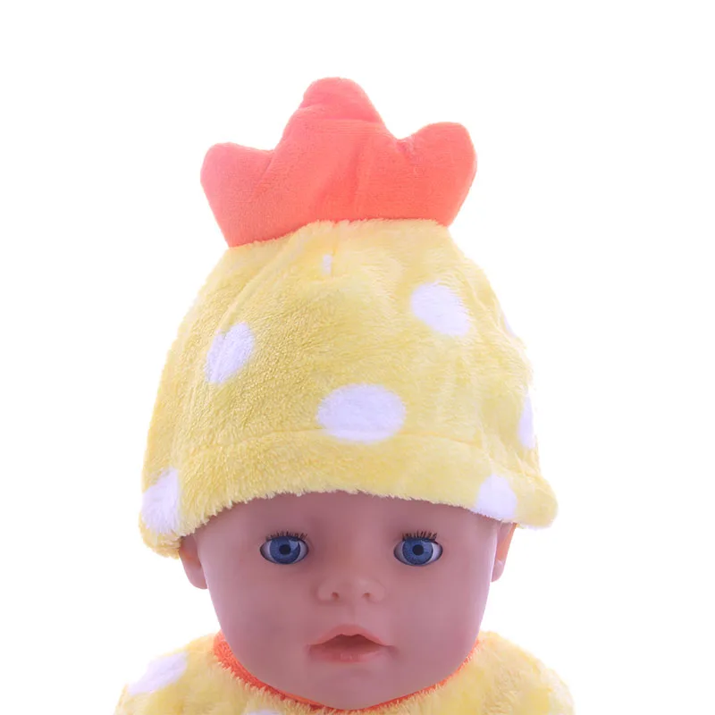 Cute Plush Chick&ampElephant Pajamas&ampNightclothes Fit 18 Inch American&amp43 CM Baby Doll Clothes Accessories Girl's Toys Generation |