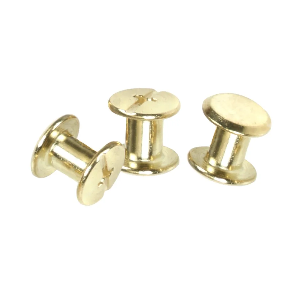 

20pcs M5*6 Plated Copper Account Screw Rivet /Book Screw / Album Sample Book Docking Cook Pin M5 Hardware