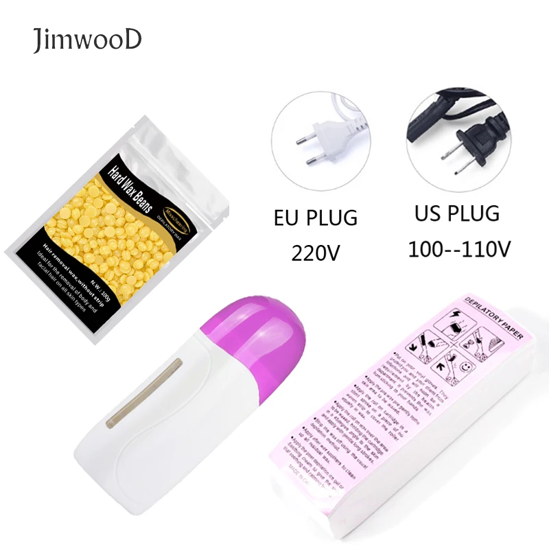 

Depilatory Hair Removal Wax Wet Wax Strips For Hair Removal With Epilator Machine Cartridge Heater Waxing Paper Set CH072