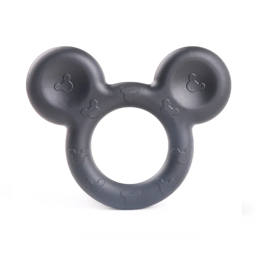 1PC Mickey Teether TYRY. HU Детские Силиконовые Прорезыватели BPA бесплатно Прорезыватели игрушка животное собака, коала Сова Слон детское кольцо Прорезыватель Силиконовые Бусины DIY цепь - Цвет: 1PC Mickey Teether