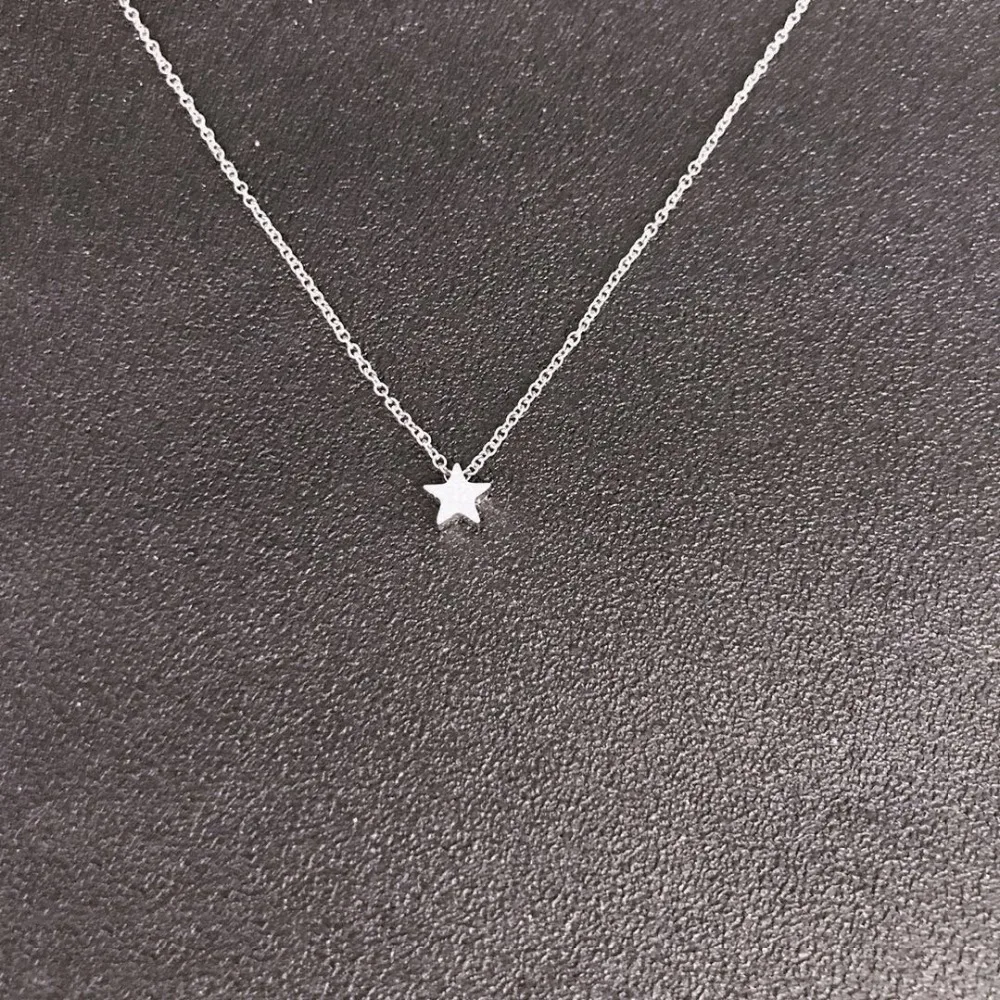 Новое модное ожерелье с кулоном в форме звезды ювелирные изделия из нержавеющей