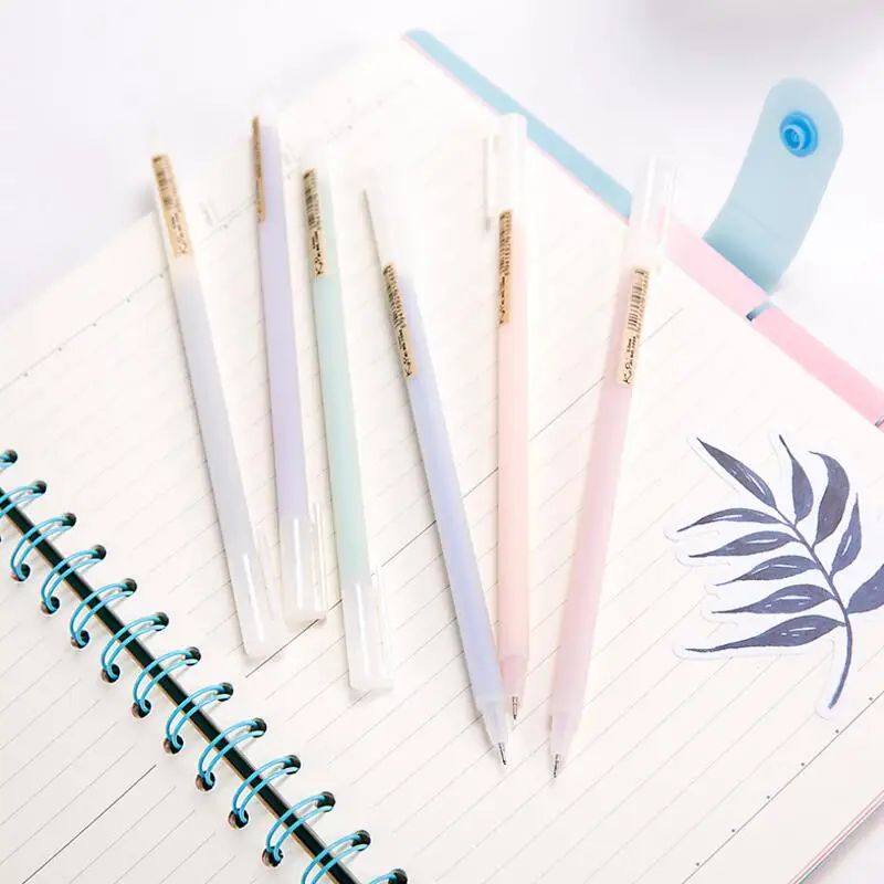 30 шт./лот Muji стиль 0.5 мм простые гелевая ручка иглы полный черный нейтральный ручка школьные, офисные принадлежности