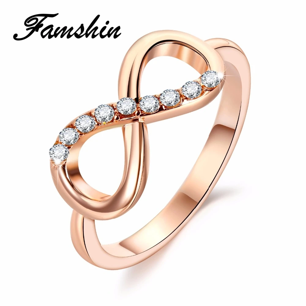 FAMSHIN Новый дизайн Горячая Распродажа модные кольца из сплава с кристаллами