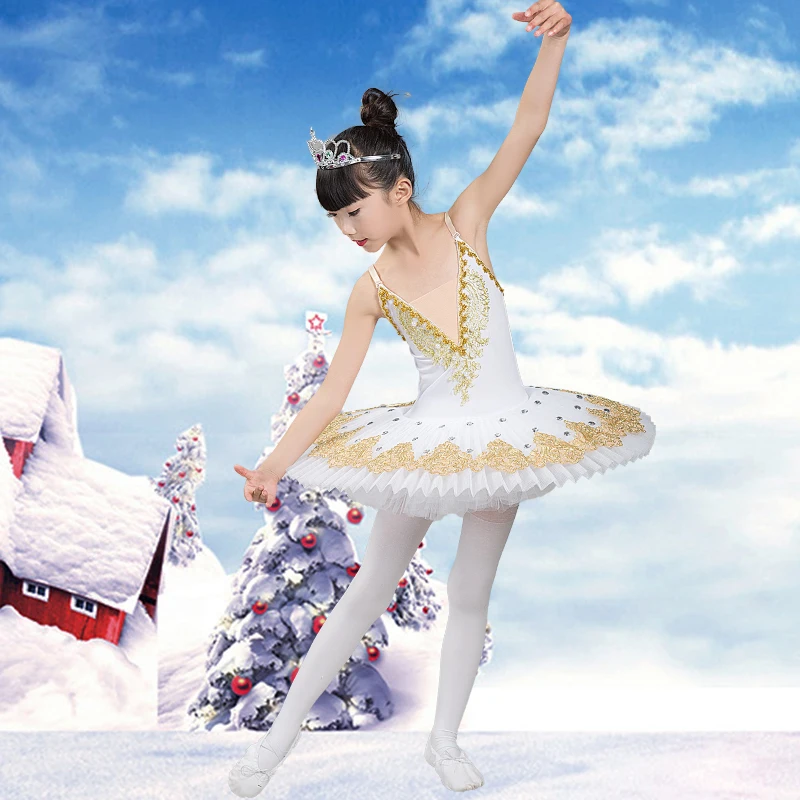 Новый балетный костюм для девочек детские балетные костюмы пачка с лебедем