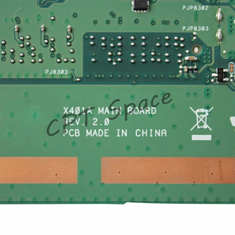 REV: 2,0 HM76 PGA989 X301A X401A X501A материнская плата для ноутбука ASUS X301A X401A X501A ноутбук DDR3 тест