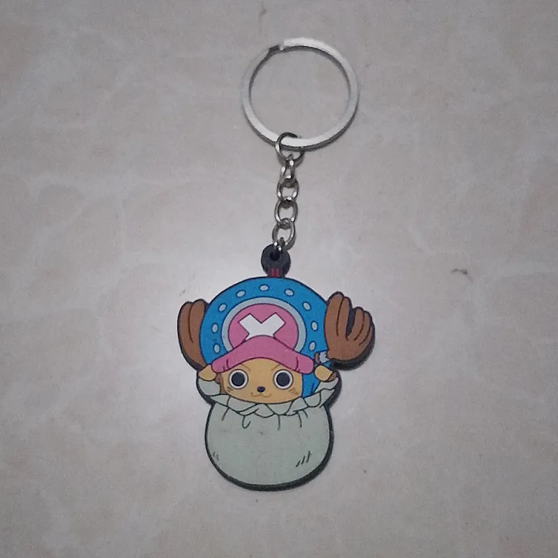 ПВХ брелок игрушки мультфильм Аниме Японский комикс один кусок Ключ Пряжка