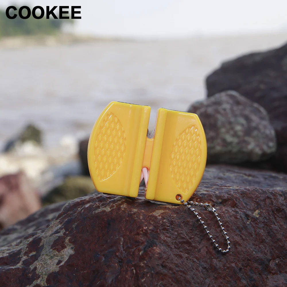 Новый комплект из двух этапов Портативный открытый Ножи точилка легкий бытовой