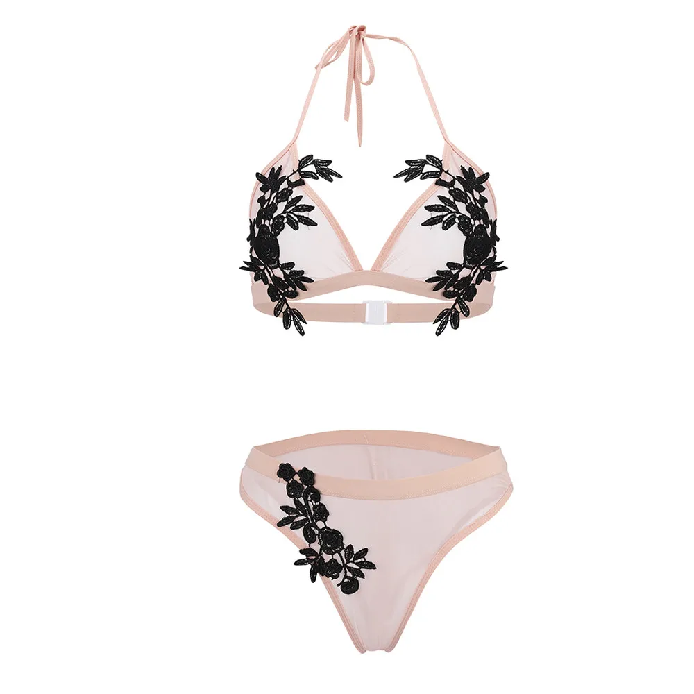 2019 сексуальный комплект бикини с вышивкой купальная одежда для женщин