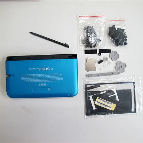 Для 3DS XL/LL Shell синяя игровая консоль замена полный корпус чехол с кнопками