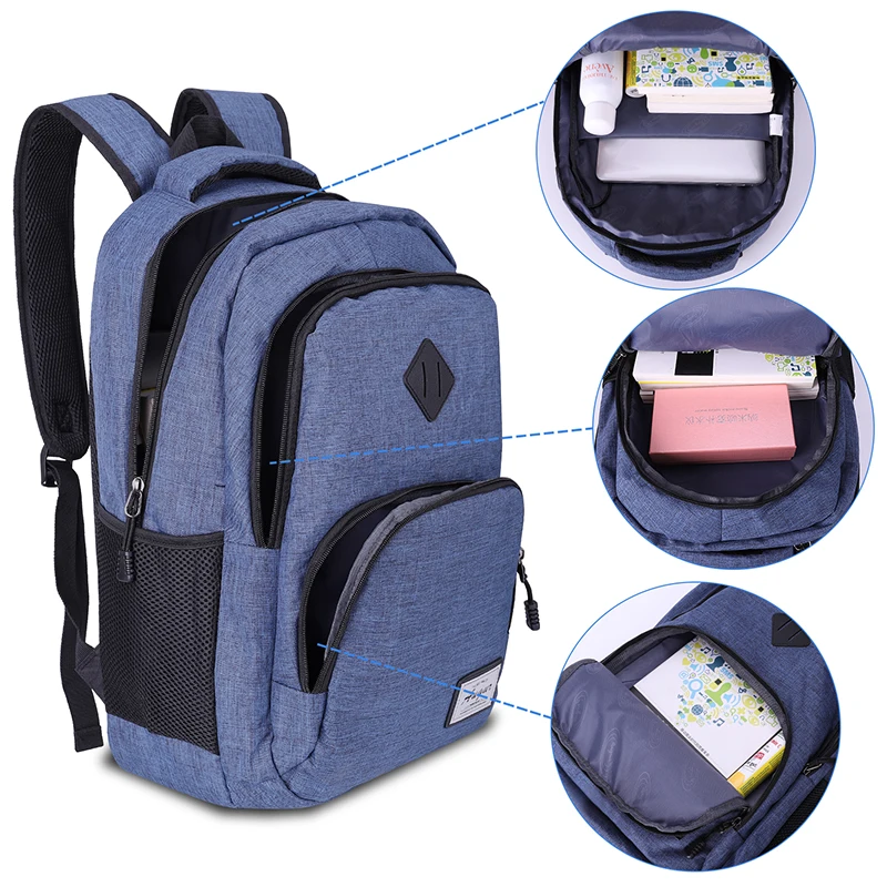 Новый мужской рюкзак с USB аккумулятором водонепроницаемый для 15 дюймов ноутбука