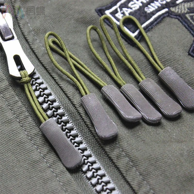 12Pcs Colors Soft Pvc Zipper Pull For Bag Tactical Backpack End Fit Rope Tag Fixer Zip Cord Rubber Puller Diy Head - купить по