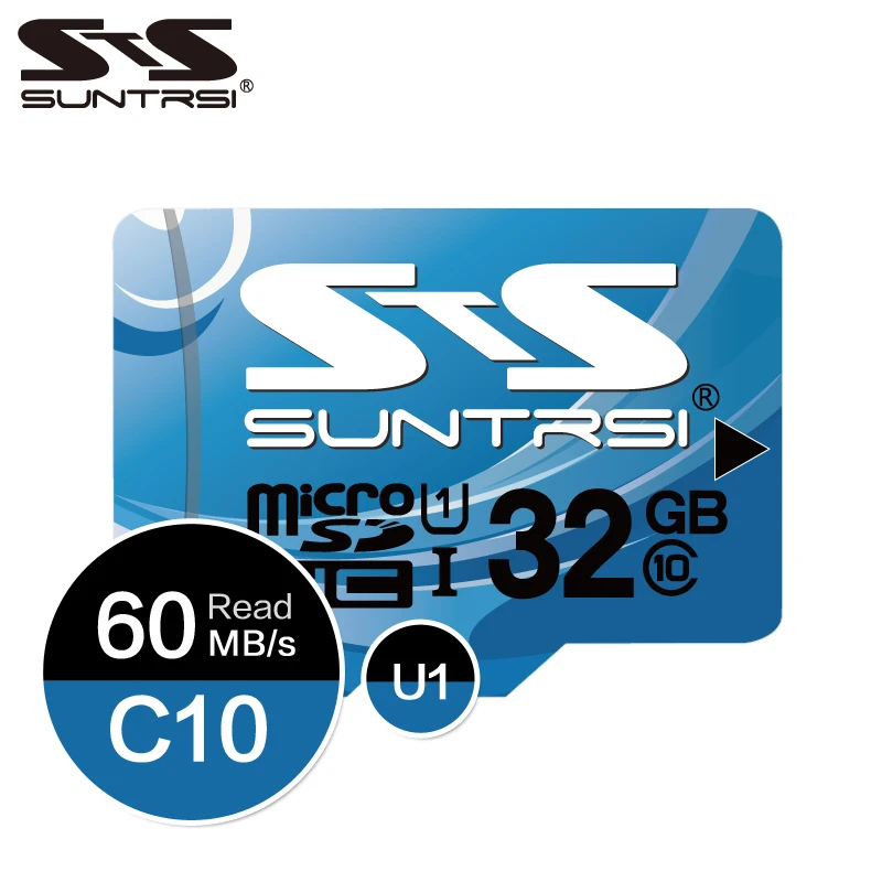 Suntrsi Microsd sd карта 128 ГБ 64 памяти высокая скорость класс 10 Мини TF 32 16 Хранение Micro SD