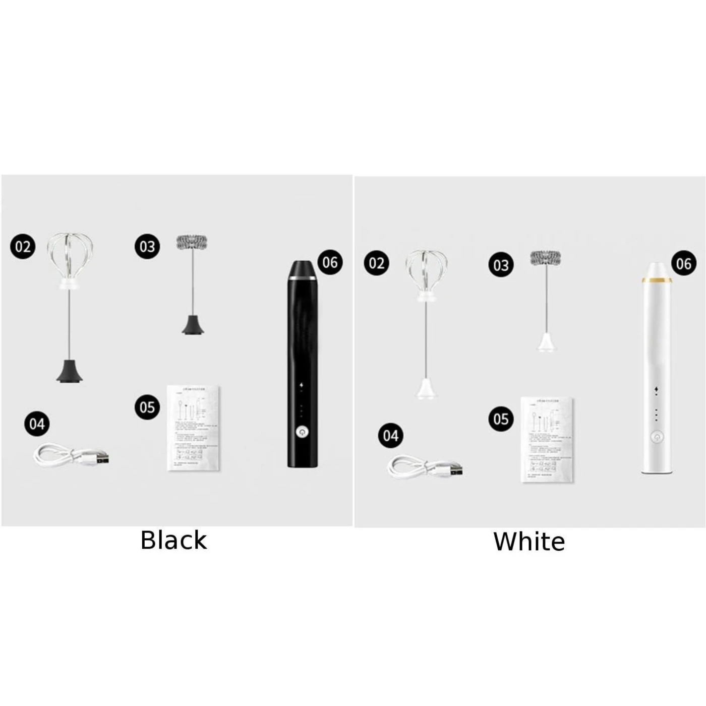 

Mini Electric Handy Frother Foamer Drinks Milk Whisky Stirrer Mixer Egg Beater