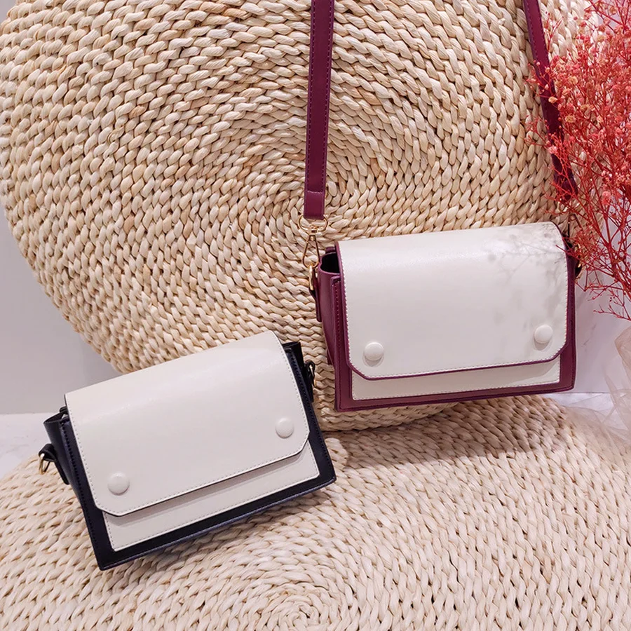 

2019 New Fashion High Quality PU Leather Women Shoulder Bag Solid Color Ladies Design Flap Bags Office Lady Messenger Bag