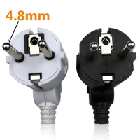 eu ac power adapter socket 16a 250v connector cable electrical plug white black male converter adaptor detachable plug