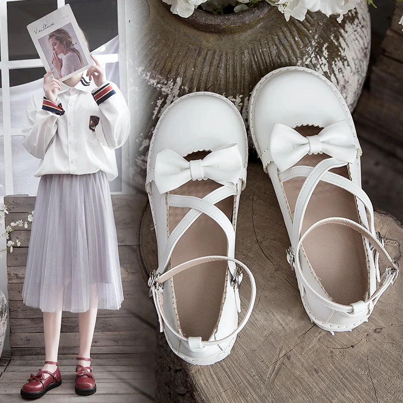 Туфли Lolita Lori в японском стиле ретро и колледжа японские туфли сладкой Лолиты