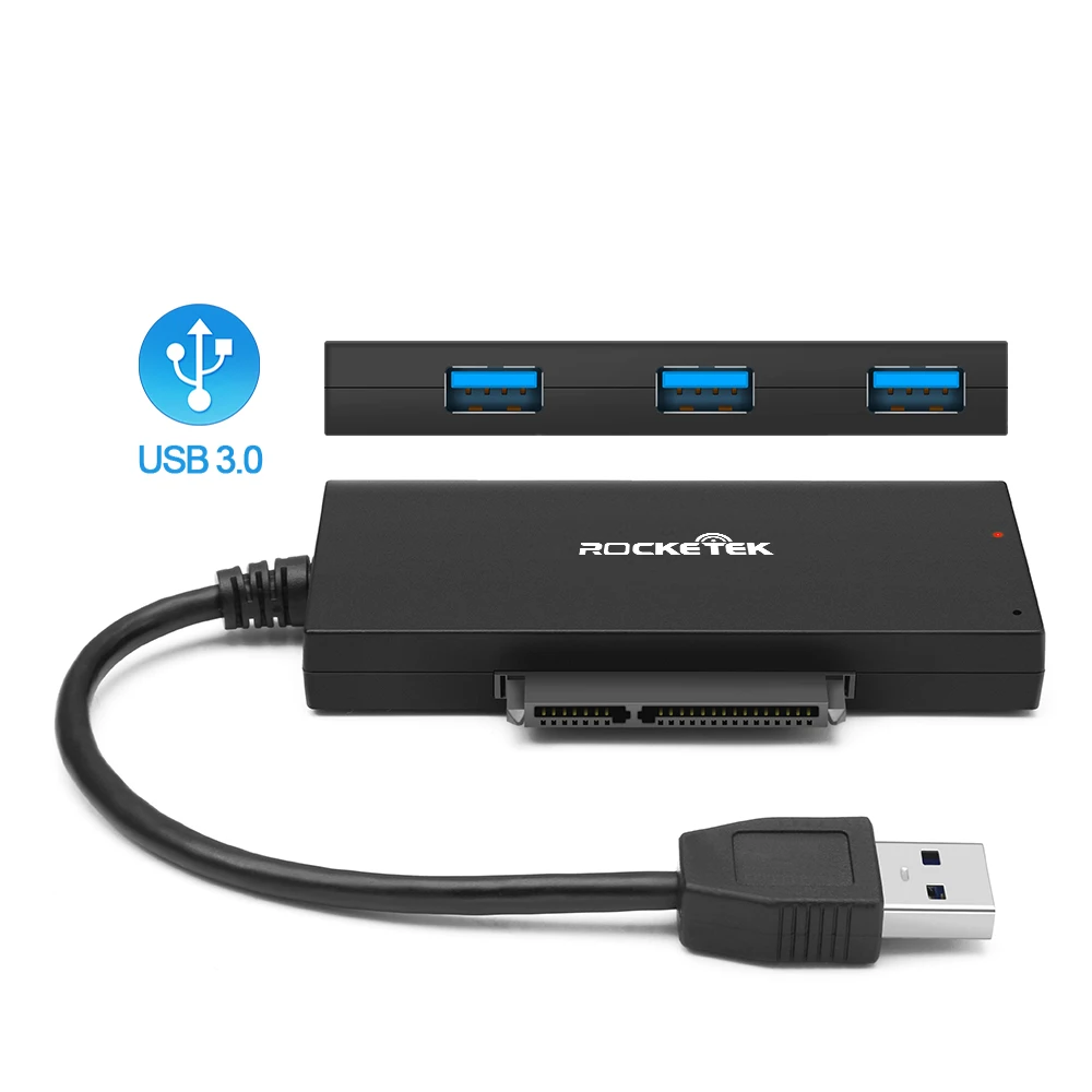 USB концентратор с 3 портами 0 12 В 2 А разъем питания постоянного тока + SATA кабель