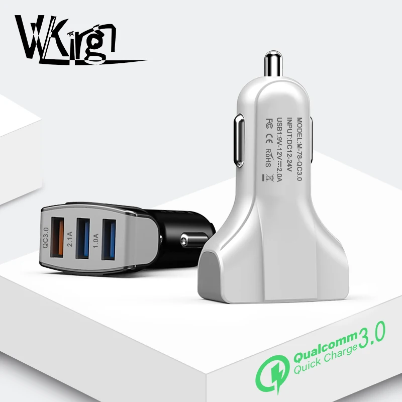 VVKing быстрое зарядное устройство 3 0 Автомобильное адаптер USB порта для мобильного