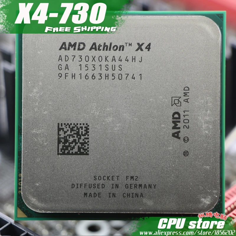 Бесплатная доставка процессор AMD X4 730 Quad Core FM2 2 8 GHz 4MB 65W штук (Рабочая 100%) есть