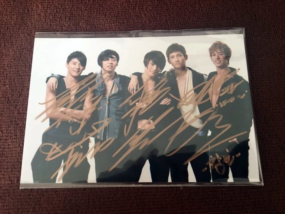 TVXQ с автографом подписанная фотография новинка корейский стиль 4*6 дюймов 10*15 см