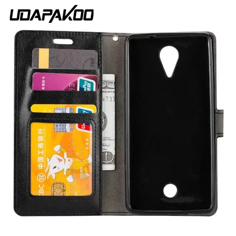 New arrival High Quality Flip Leather Cover For Wiko Tommy 5.0 inch Case With Credit Card Slots Wallet Cases | Мобильные телефоны и