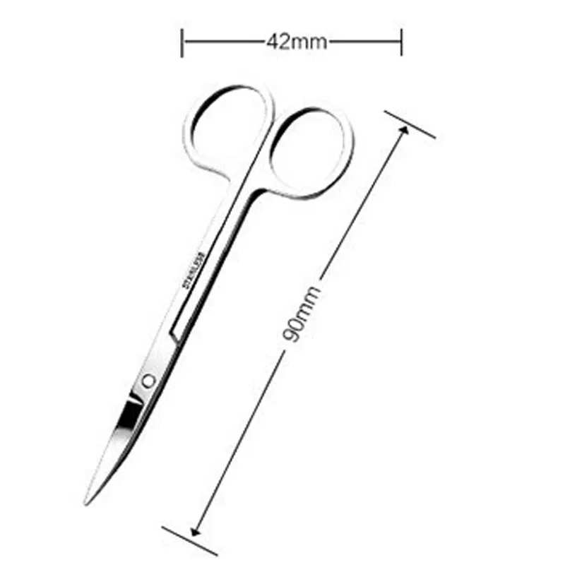 Новые маленькие ножницы из нержавеющей стали для бровей и носа стрижка маникюра