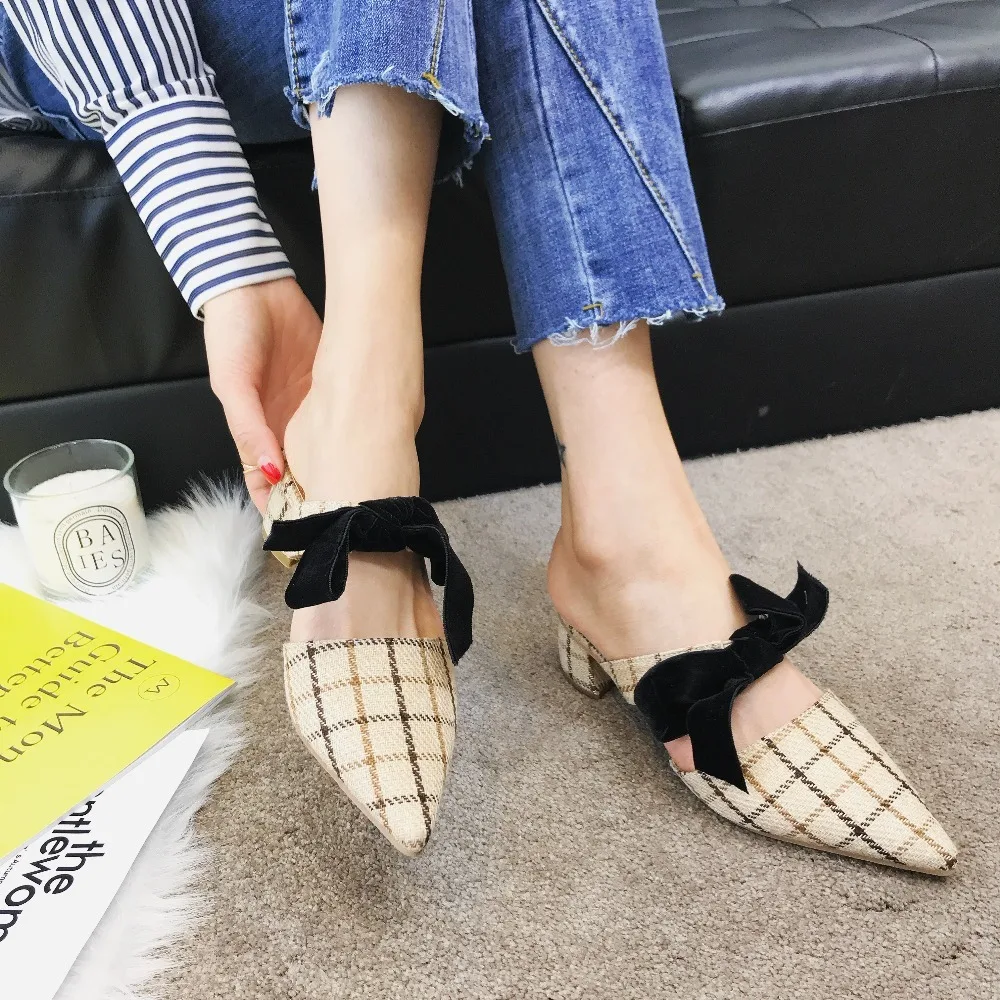 Новинка 2019 года летние женские сабо шлепанцы туфли-лодочки удобные босоножки с
