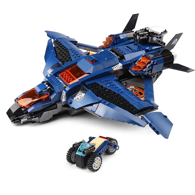 DHL 07122 Супер Герои игрушки 76126 Avengerss Ultimate куинджет набор строительных блоков Кирпичи новые собранные детские игрушки как подарки