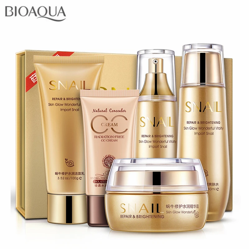 Улиточная эссенция увлажняющий отбеливающий набор для ухода за кожей крем лица BB