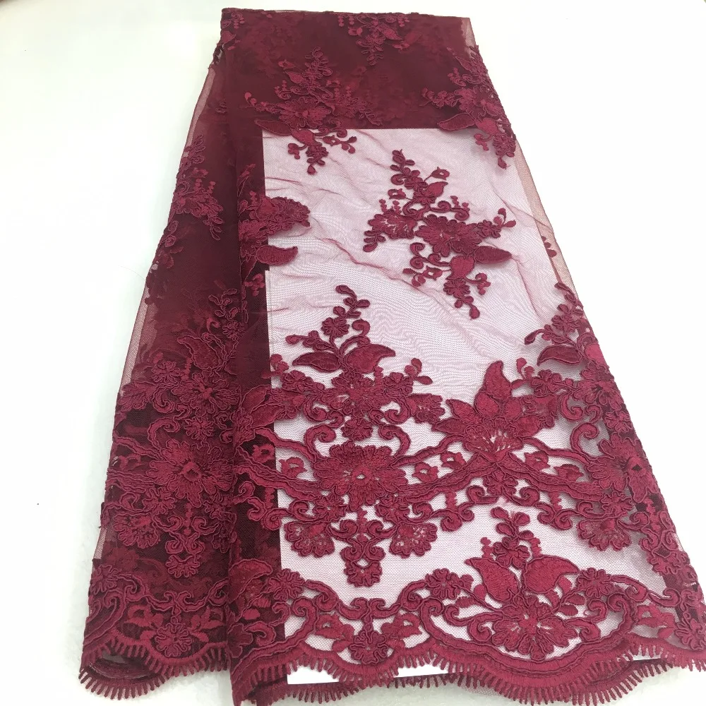 Emrboridery кружево ткань бордовый/Румяна Розовый/Синий/чистый белый/шампанское