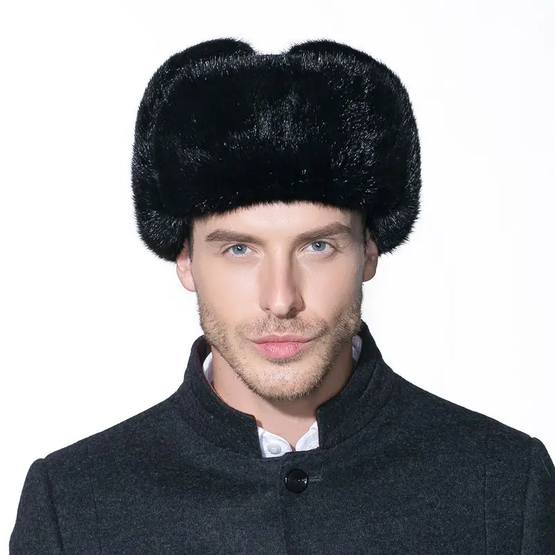 LTGFUR новая зимняя норковая меховая шапка, меховая шапка, Мужская теплая шапка lei feng