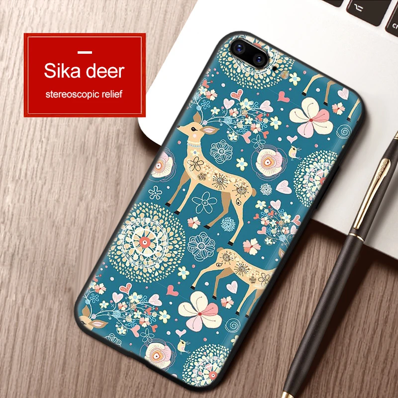 For iphone7/8/x/xs/6S/6/6plus mobile phone case male and female coloured relief full edge fashion anti falling cover protection |