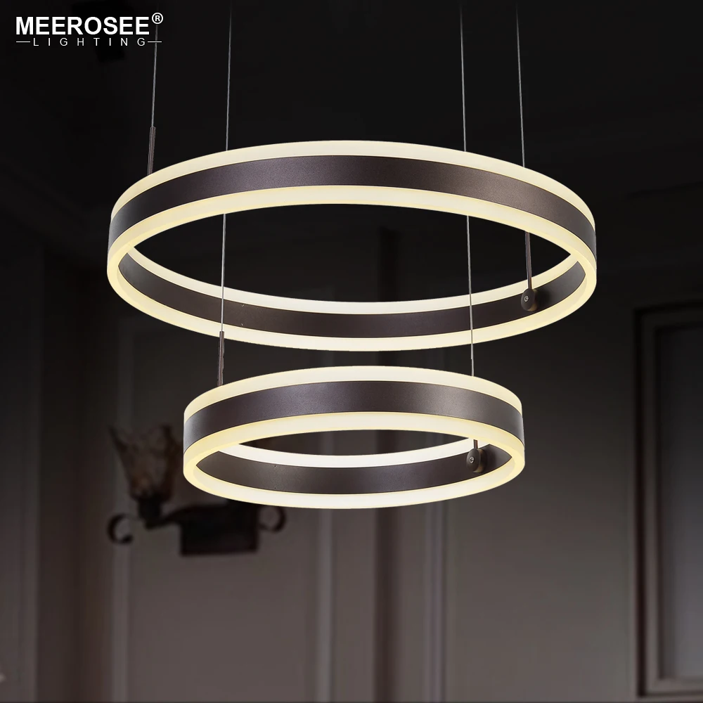 2019 Новое поступление 2 кольца LED подвесные светильники современный подвесной