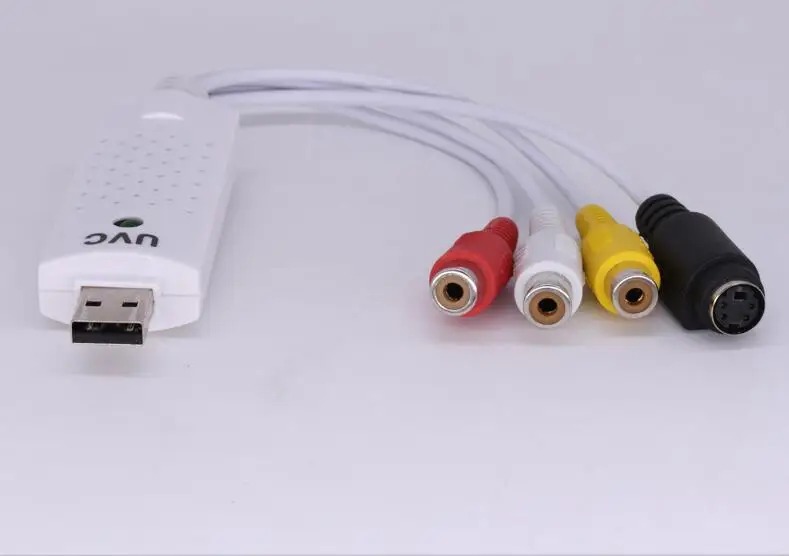 UVC USB2.0 видеосъемки ТВ тюнер с аудио DVD VHS av адаптер компьютер cc Камера Поддержка